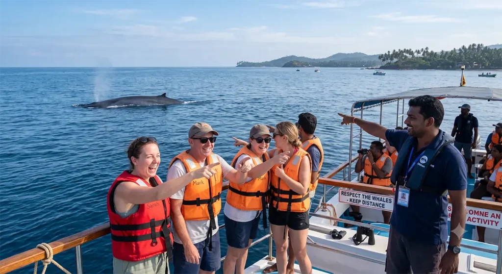 whale watching in Mirissa Sri Lanka